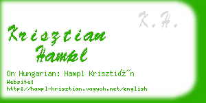 krisztian hampl business card